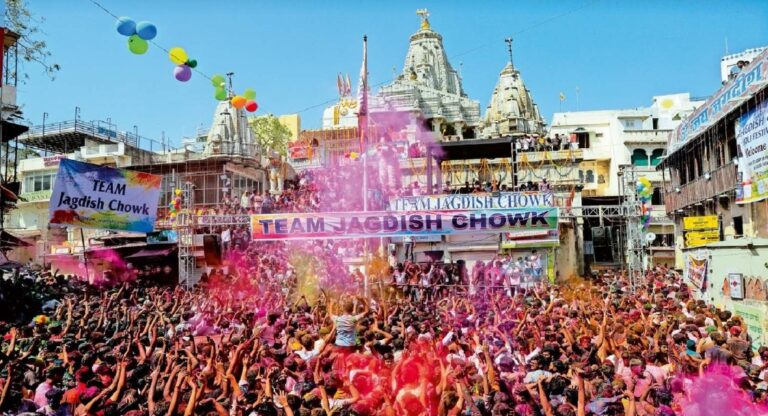 jagdish temple holi in udaipur